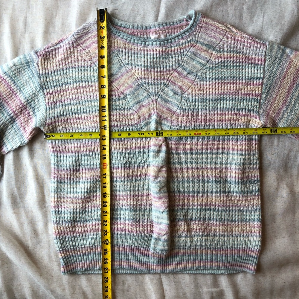LC Lauren Conrad Beautiful Pastel Cable Knit Sweater Top.‎ Women’s XL - Picture 13 of 15